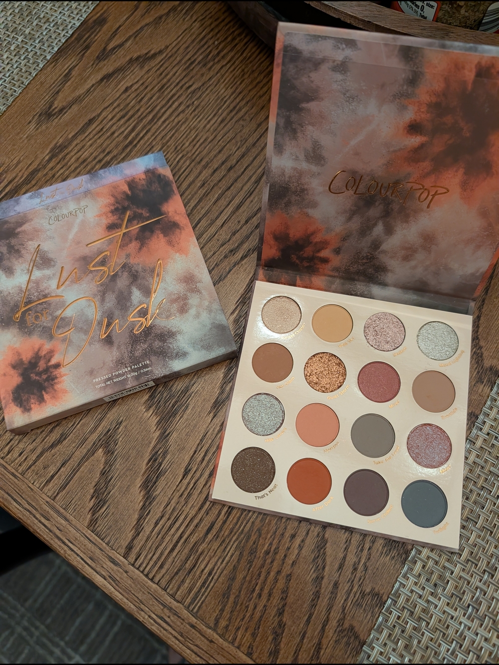 ColourPop Lust For Dusk Palette - New In box, Lightly Swatched